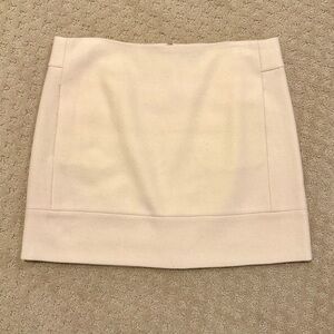 J. Crew Factory Cream Mini Skirt
